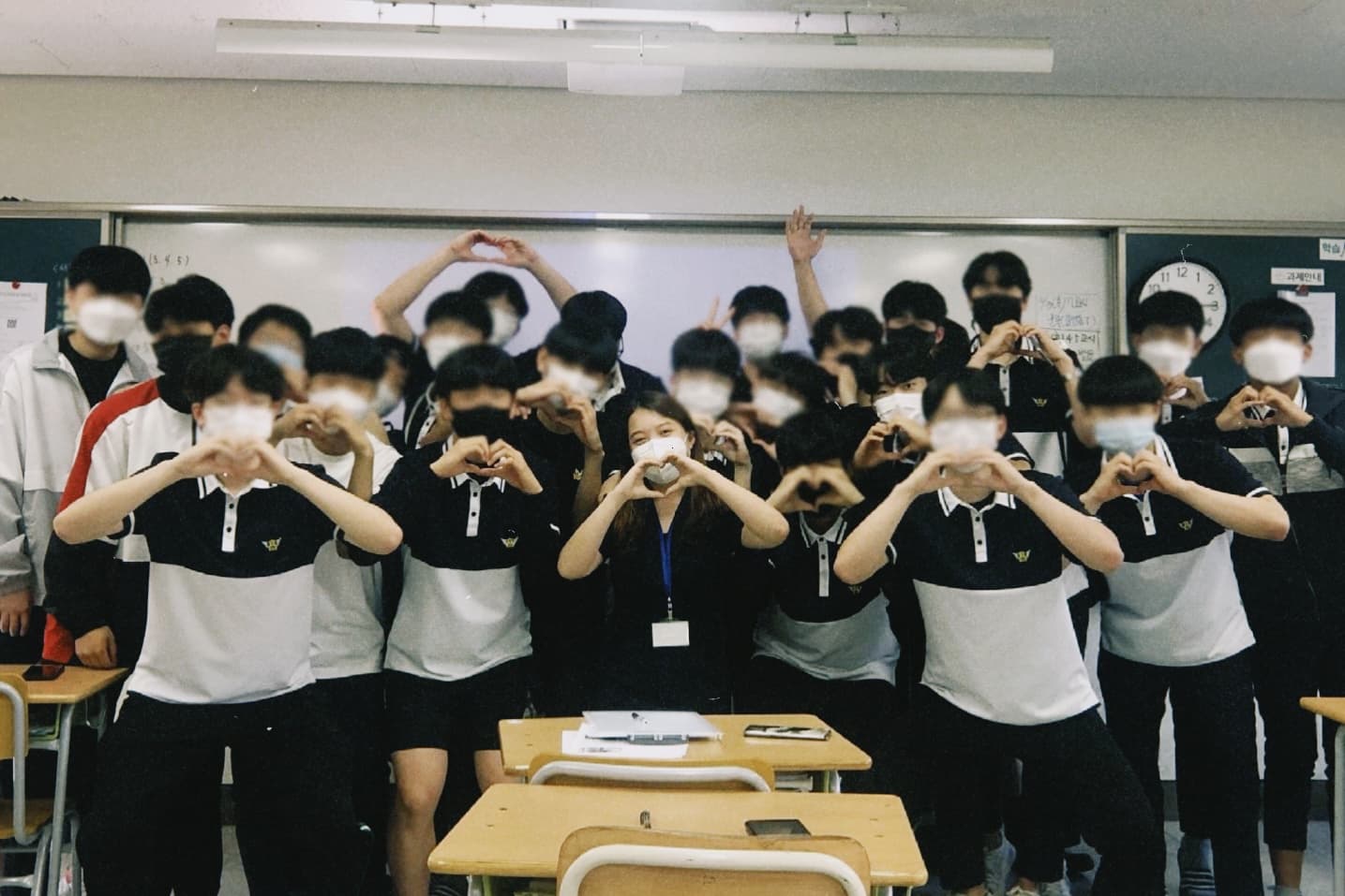 Jihyeon teaching in a classroom