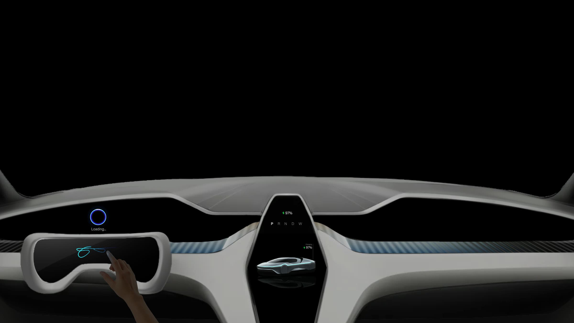 AEON dashboard in Parking mode